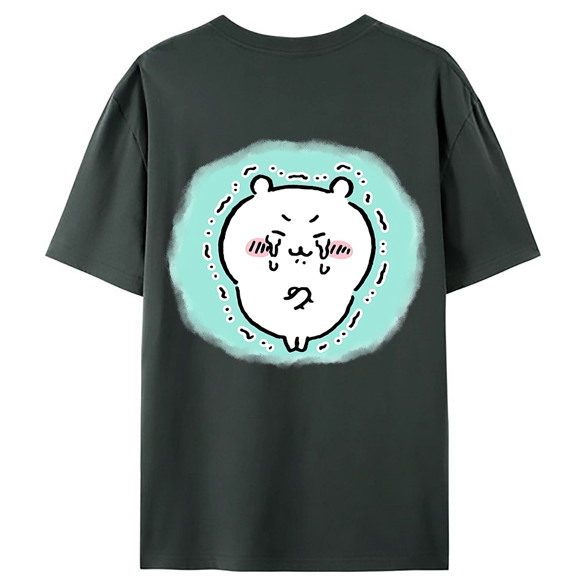 （画像用） ちいかわ ちいかわ Chii-kawa chiikawa 綿100％ メンズ半袖Tシャツ（バックプリント） 通気性